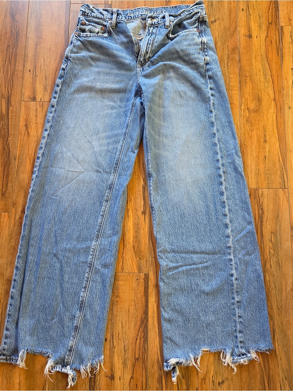 AE Dreamy Drape Super-High Waisted Baggy Wide-Leg Jeans
